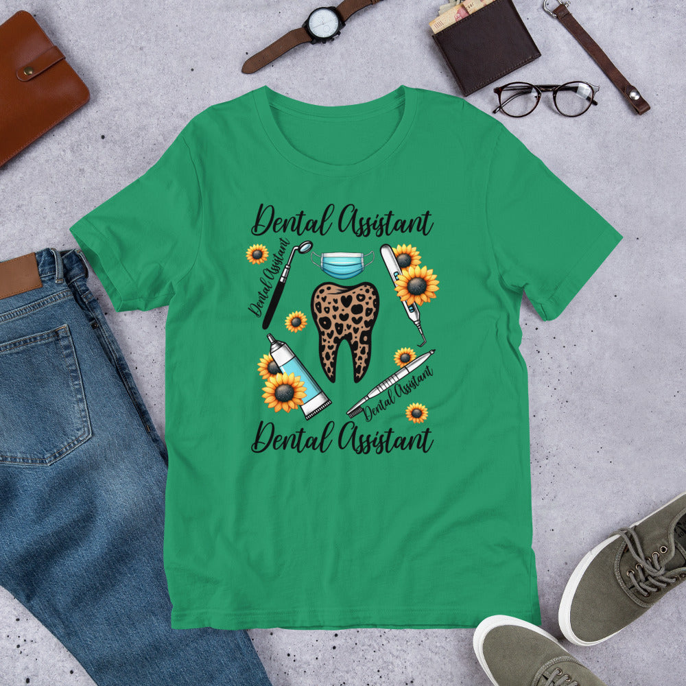 Dental Assistant Sunflower Dental Unisex t-shirt