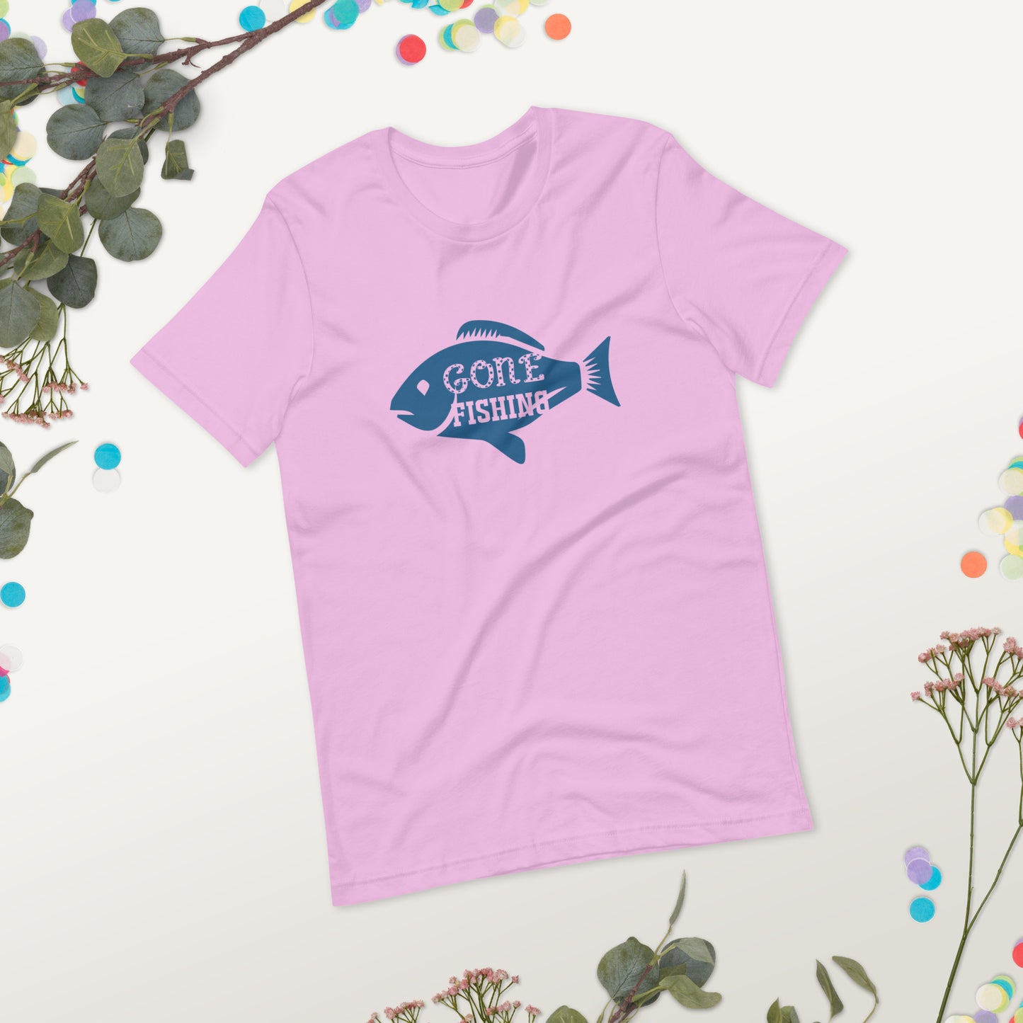 Gone Fishing Unisex t-shirt