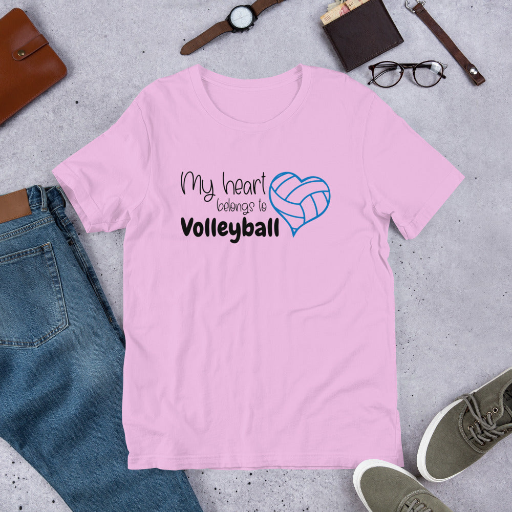 My Heart Belongs to Volleyball Unisex t-shirt