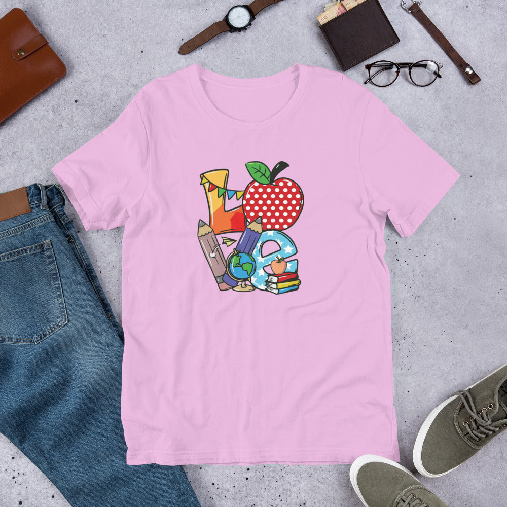 School Love Block - Globe Unisex t-shirt