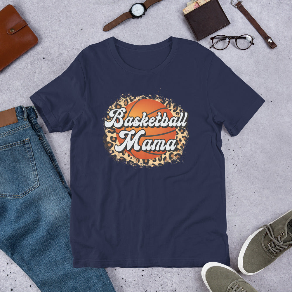 Leopard Basketball Mama Unisex t-shirt