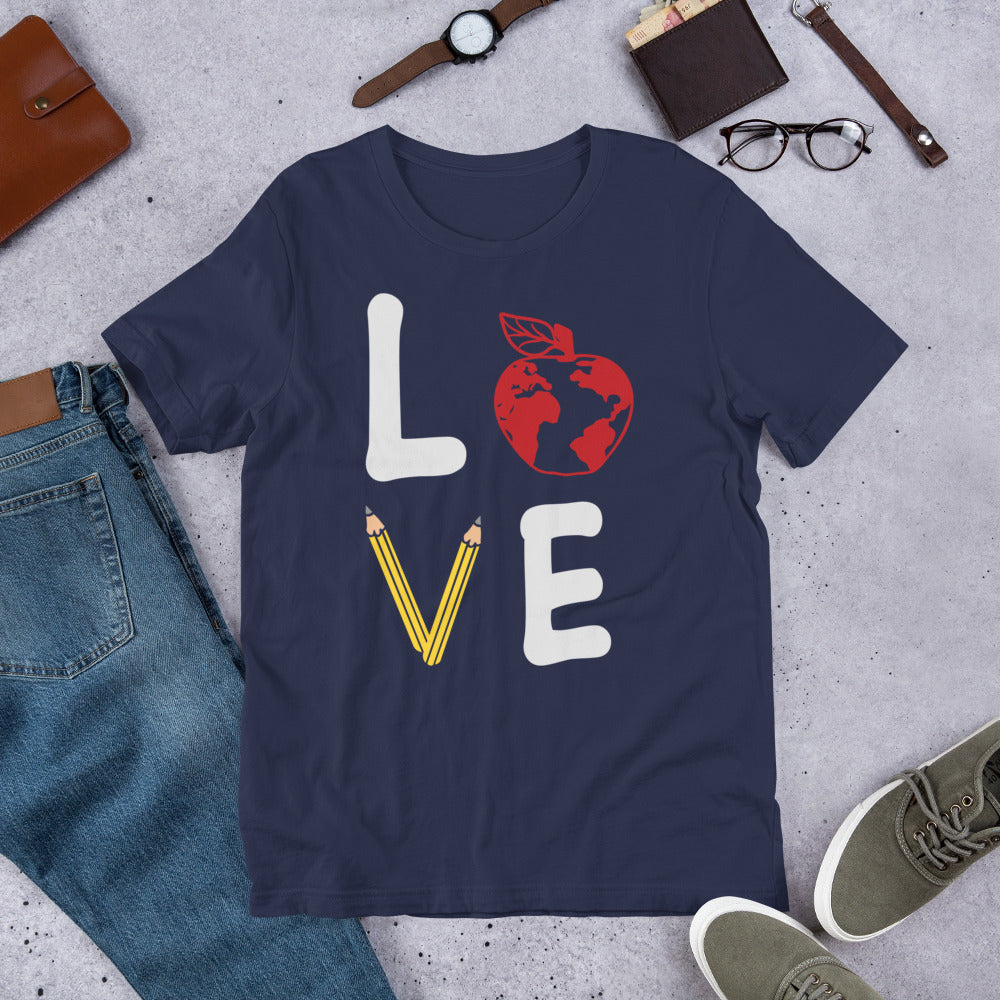 School Love Block - Apple Globe Unisex t-shirt