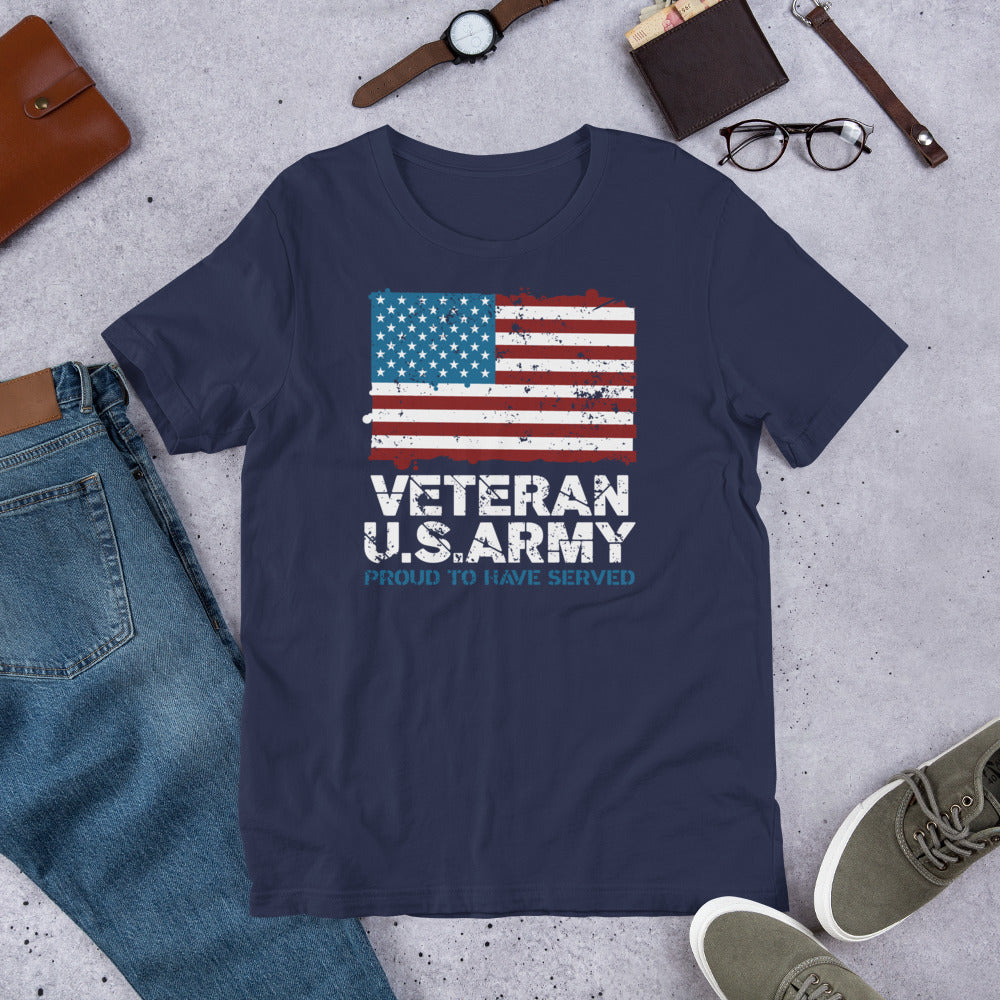 US Army Veteran, Proud to have Served - Military Veteran Unisex t-shirt