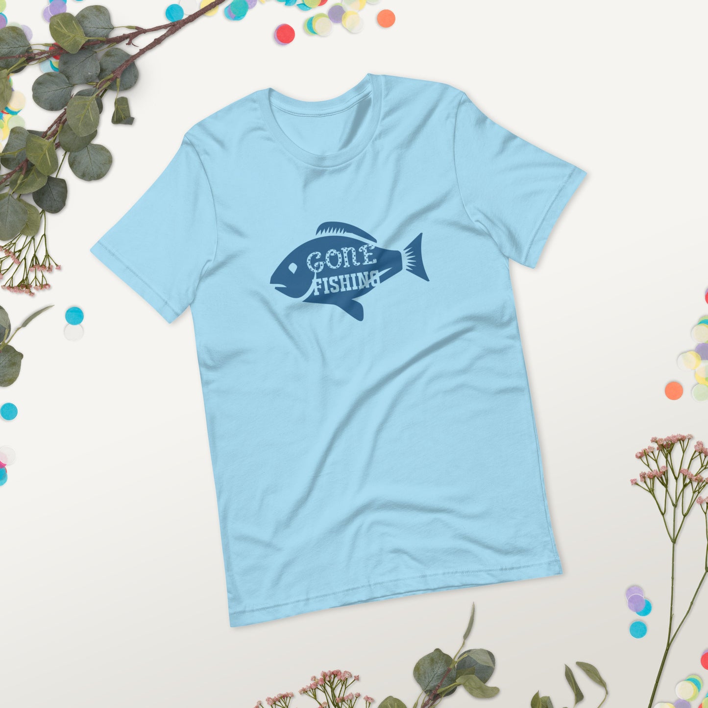 Gone Fishing Unisex t-shirt