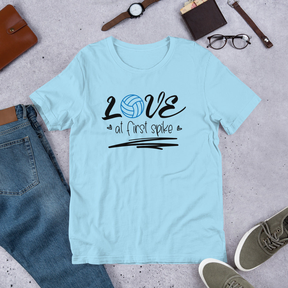 Love at First Spike Volleyball Unisex t-shirt