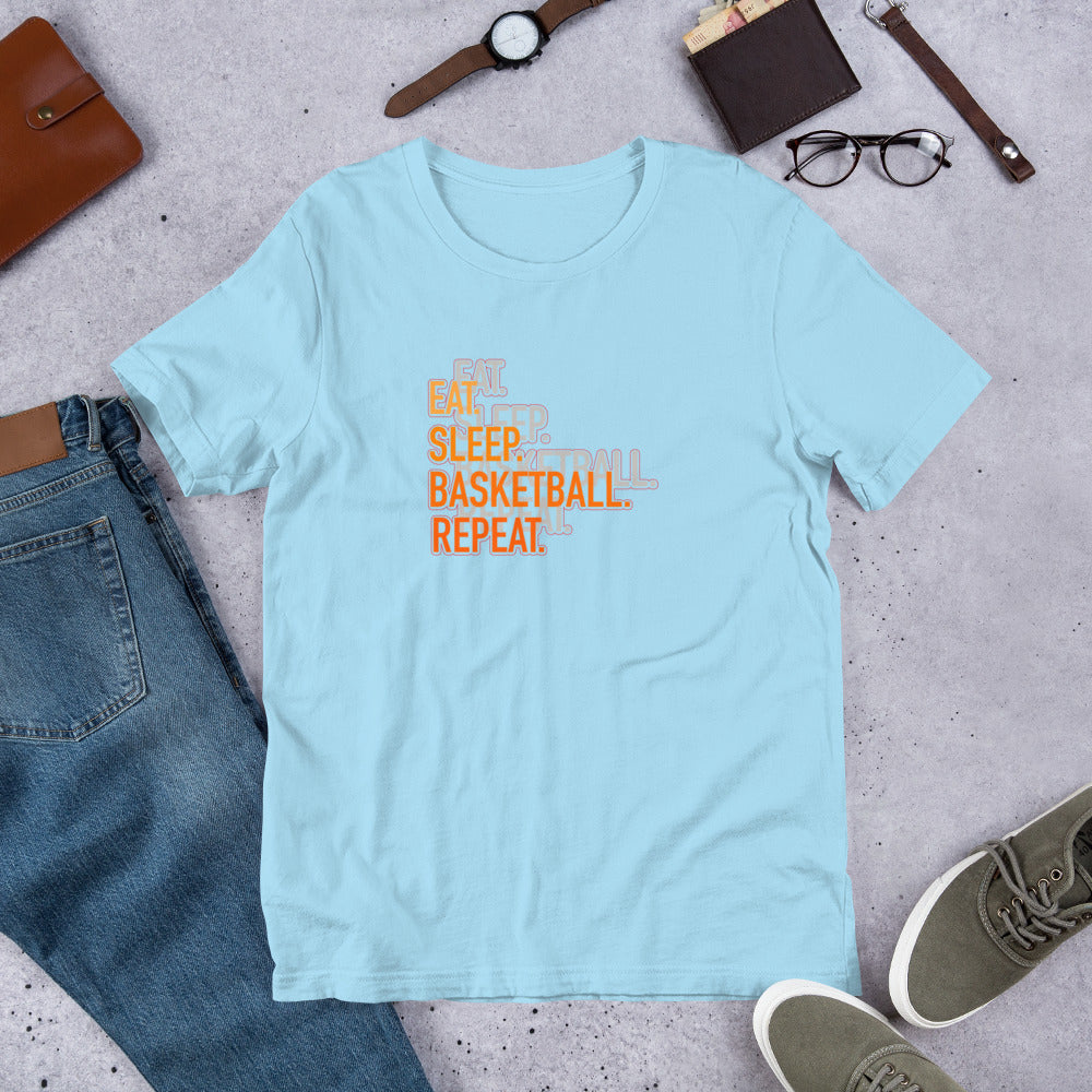 Eat Sleep Basketball Repeat Unisex t-shirt