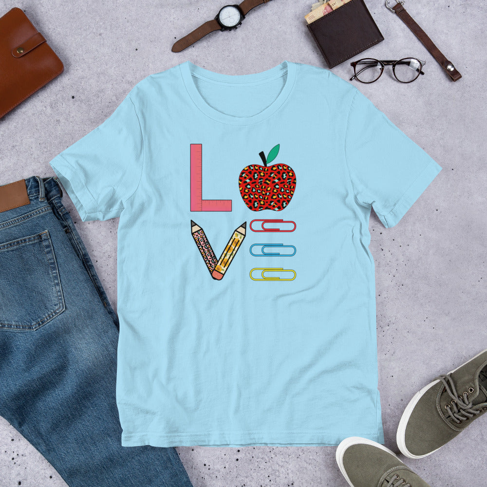 School Love Block - Paper Clips Unisex t-shirt