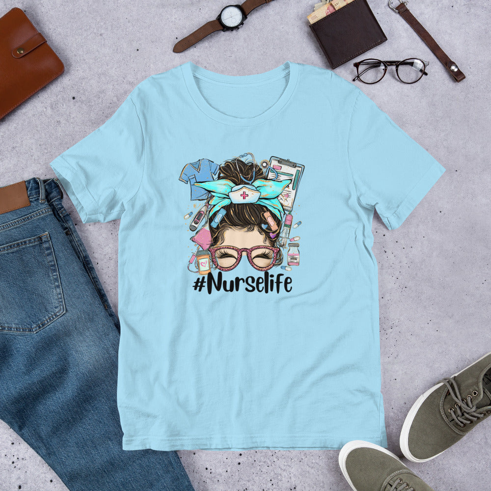 #NurseLife Messy Bun Unisex t-shirt