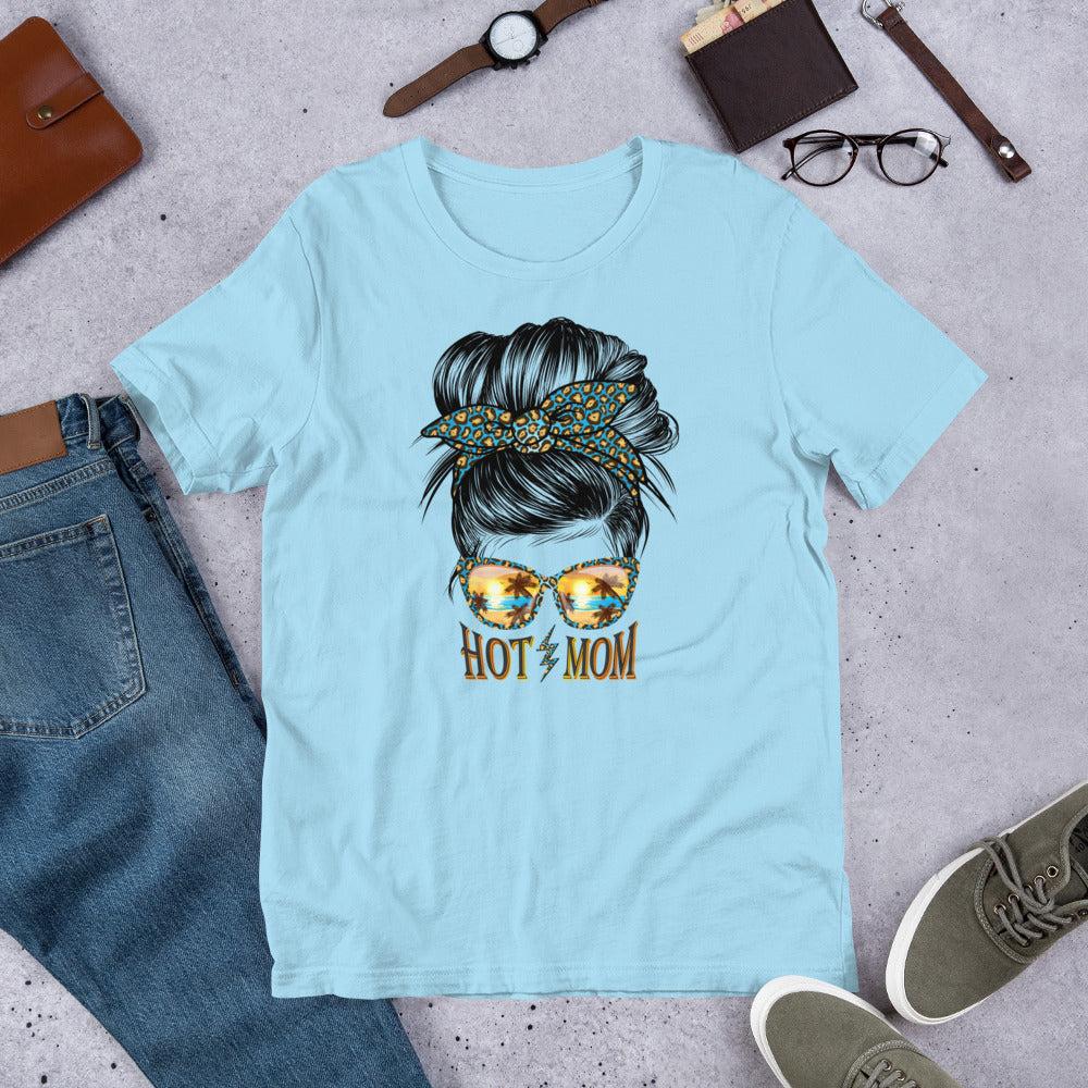 Hot Mom Messy Bun Unisex t-shirt