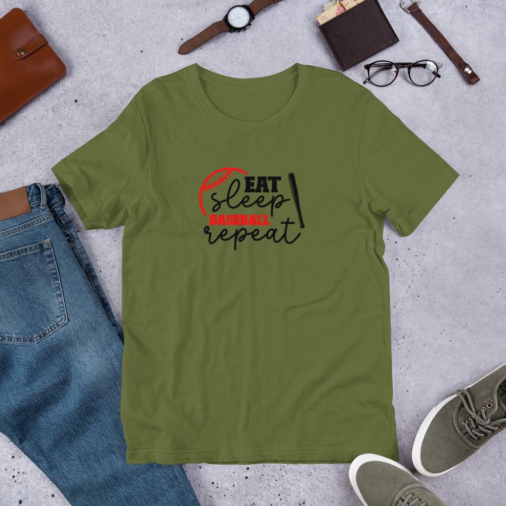 Eat Sleep Baseball Repeat Unisex t-shirt