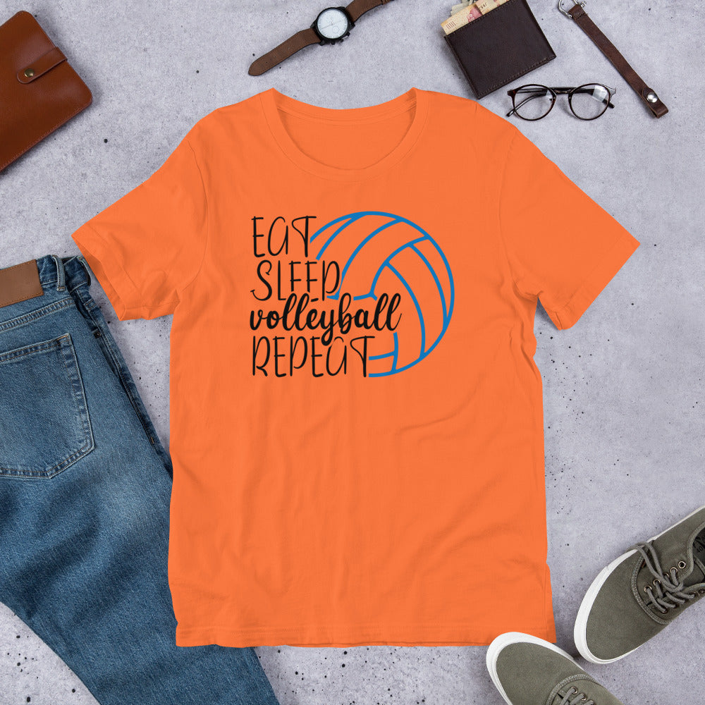 Eat Sleep Volleyball Repeat Unisex t-shirt