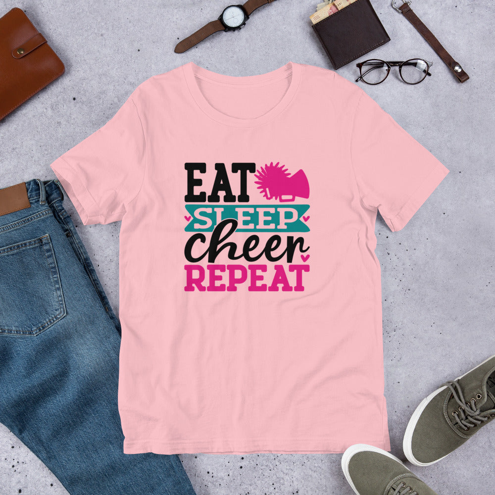 Eat Sleep Cheer Repeat Cheerleader Unisex t-shirt