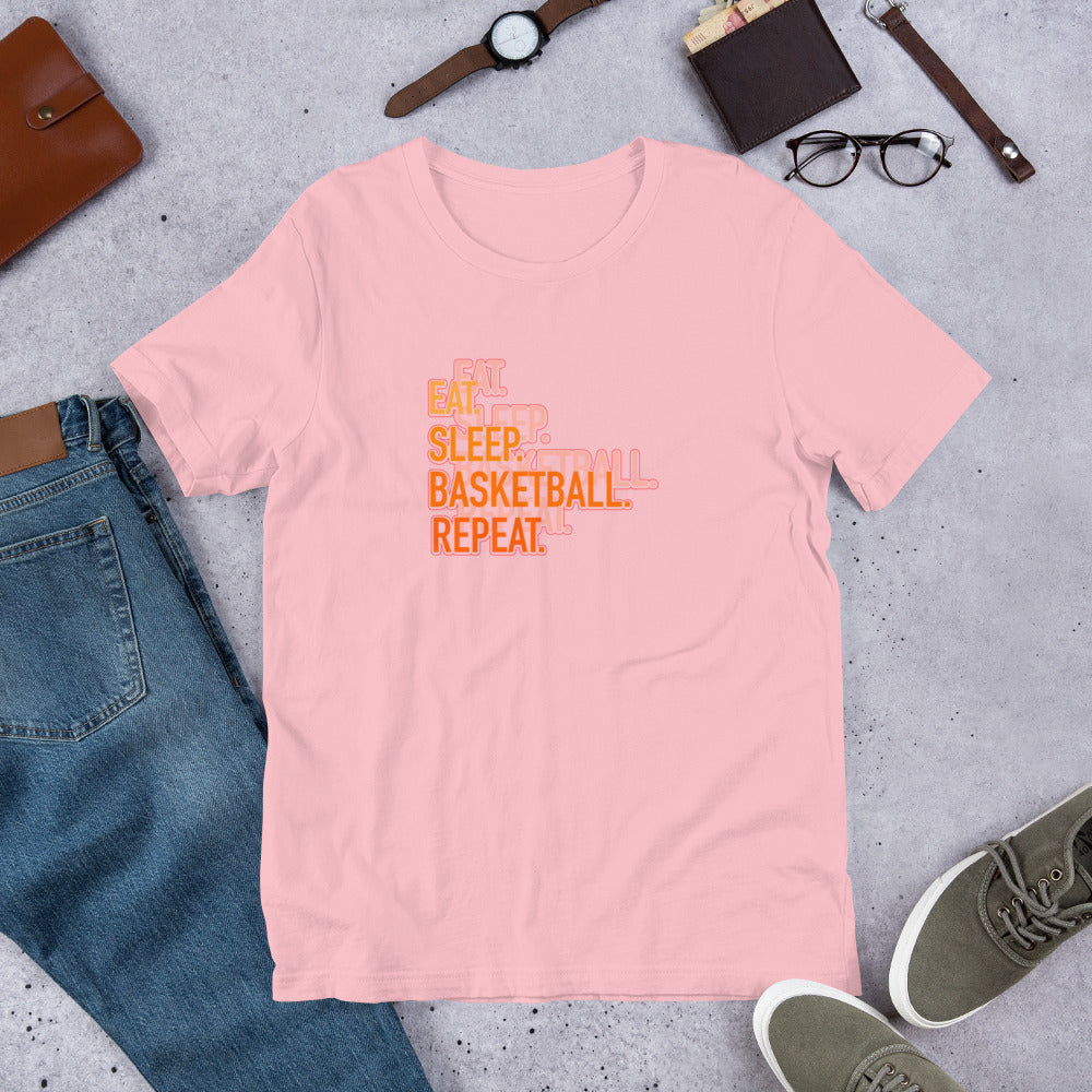 Eat Sleep Basketball Repeat Unisex t-shirt