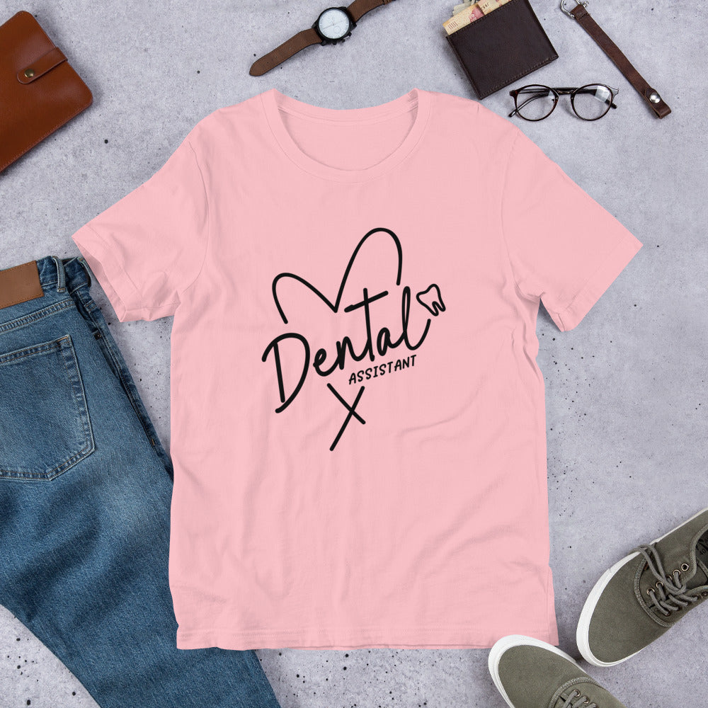 Dental Assistant Heart Unisex t-shirt