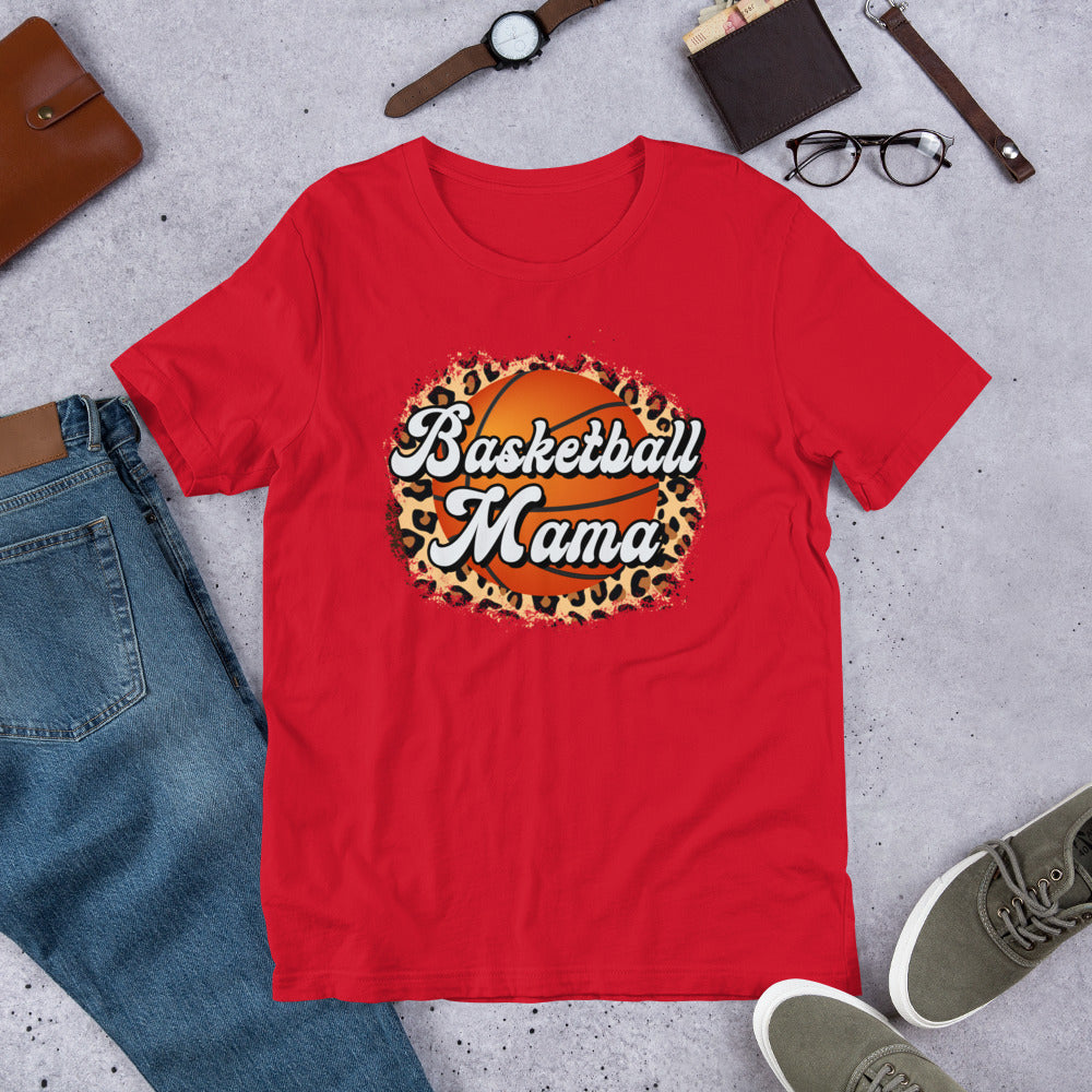 Leopard Basketball Mama Unisex t-shirt