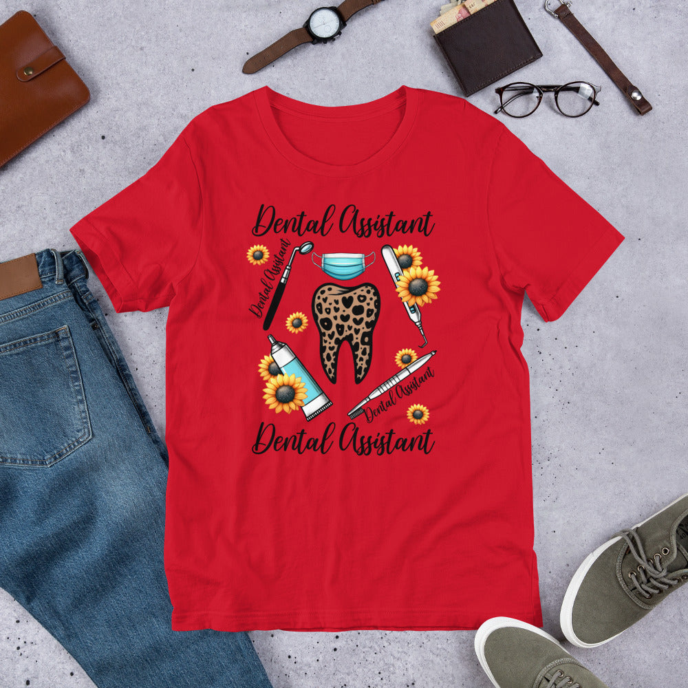 Dental Assistant Sunflower Dental Unisex t-shirt