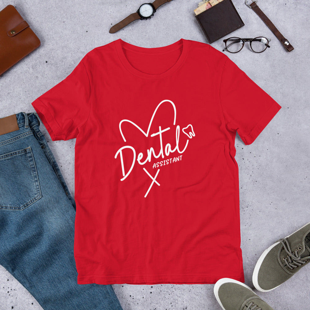 Dental Assistant Heart Unisex t-shirt