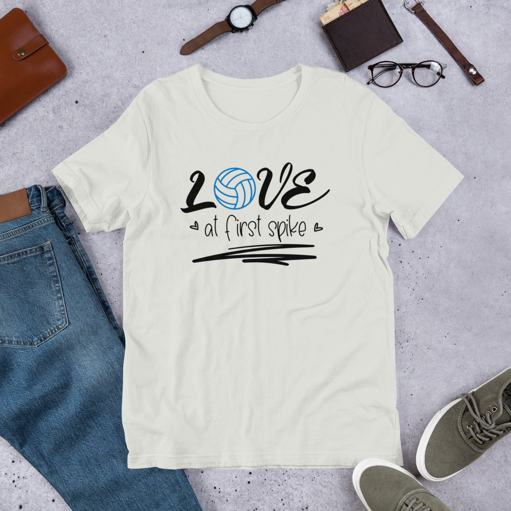 Love at First Spike Volleyball Unisex t-shirt