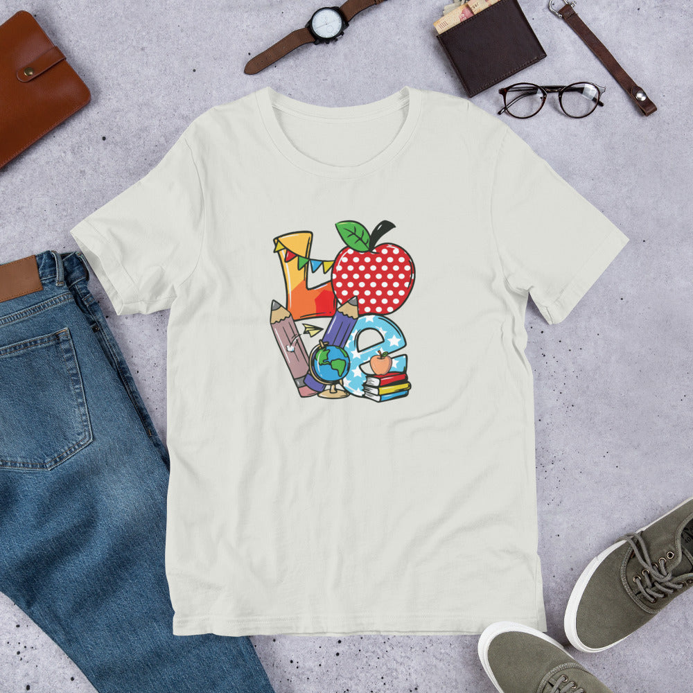 School Love Block - Globe Unisex t-shirt