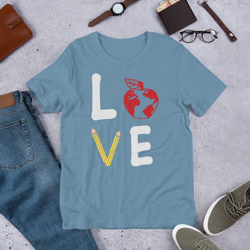 School Love Block - Apple Globe Unisex t-shirt