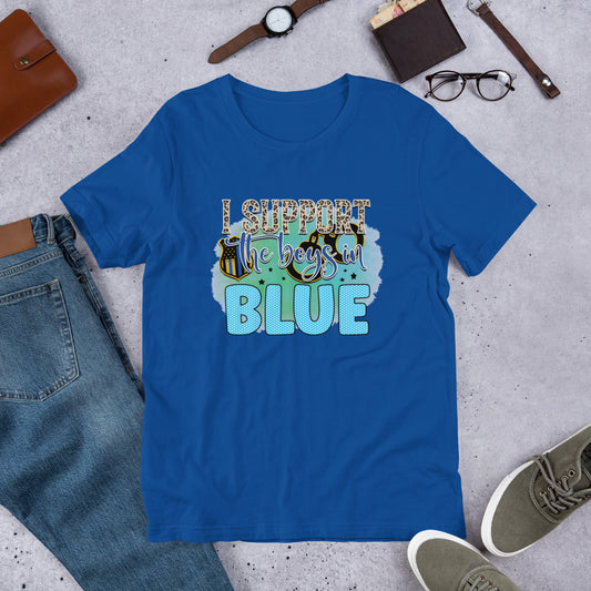 I Support the Boys in Blue Police Unisex t-shirt