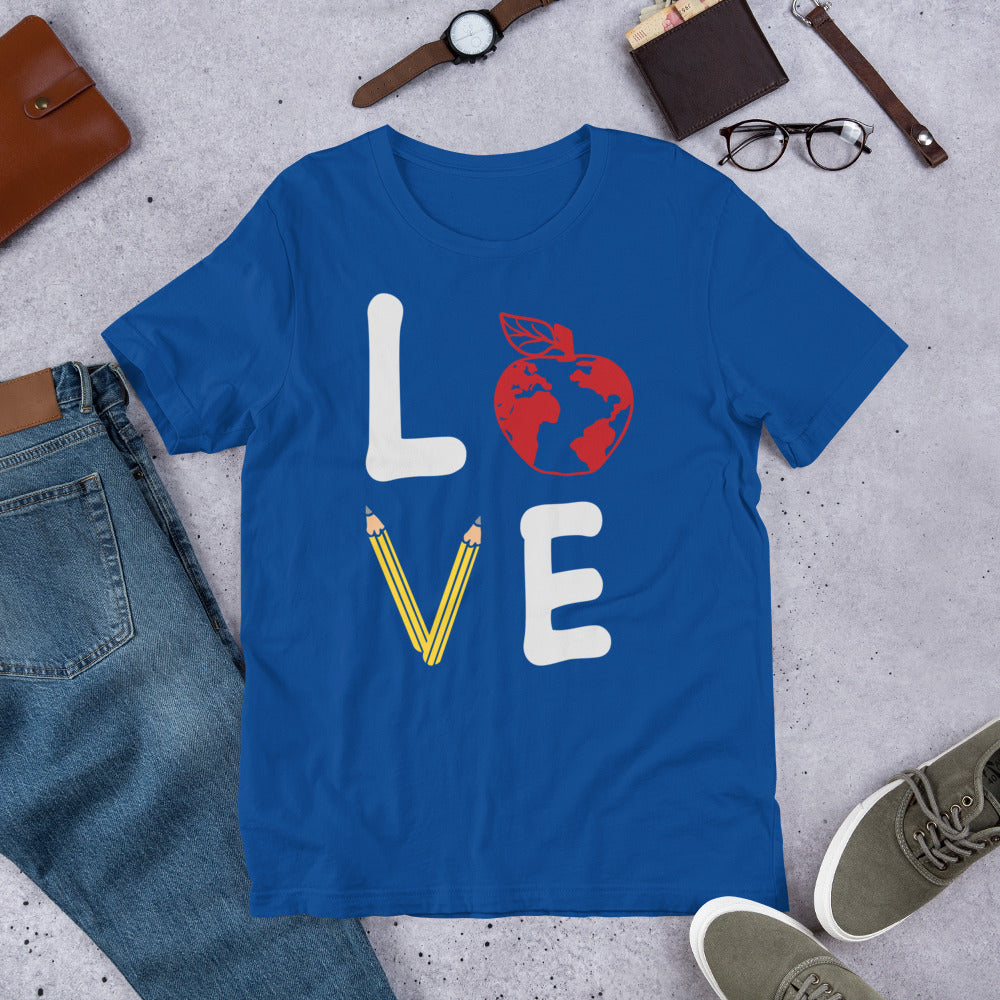 School Love Block - Apple Globe Unisex t-shirt