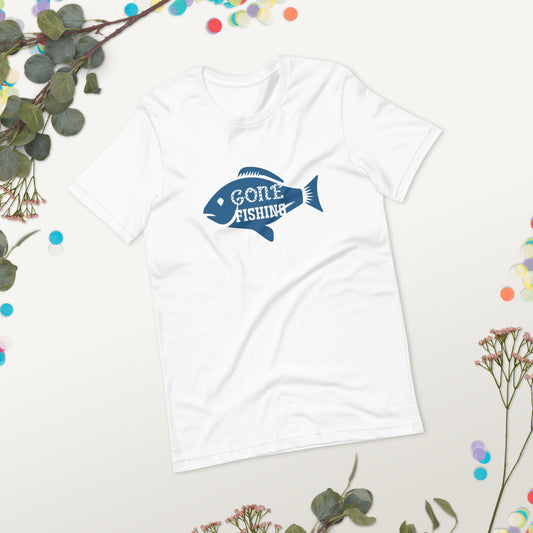 Gone Fishing Unisex t-shirt