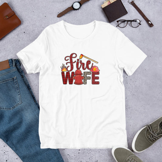 Fire Wife Firefighter Unisex t-shirt