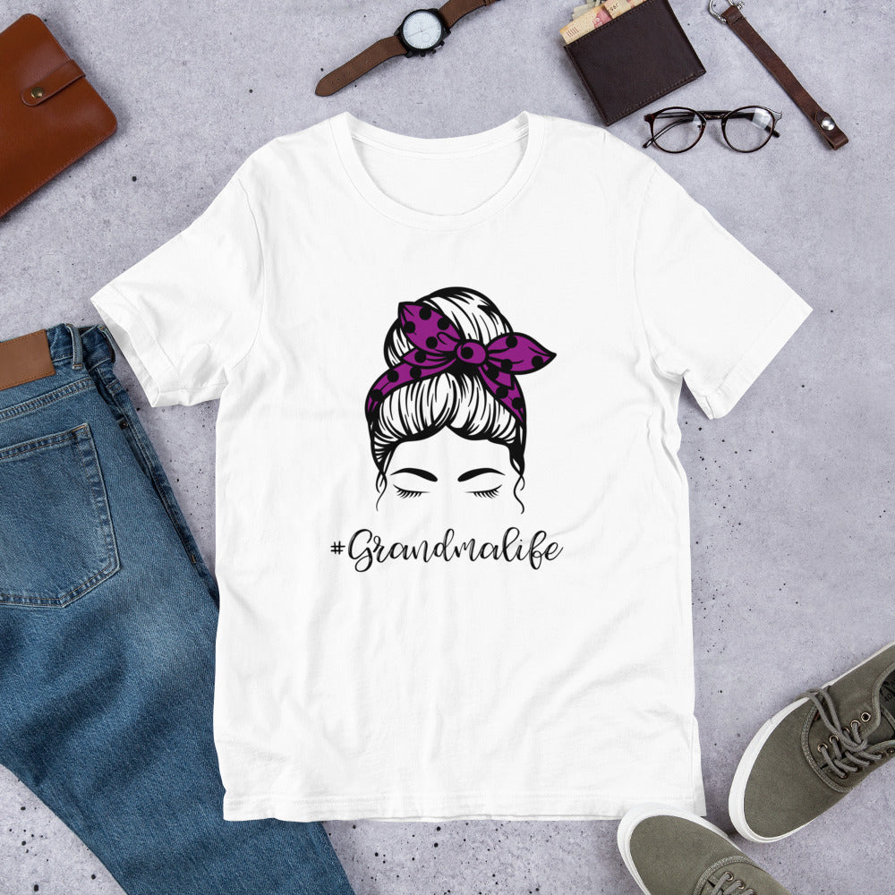 #GrandmaLife Messy Bun Unisex t-shirt