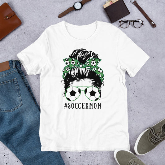 #SoccerMom Messy Bun Unisex t-shirt