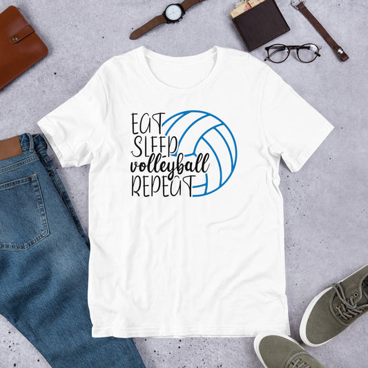 Eat Sleep Volleyball Repeat Unisex t-shirt