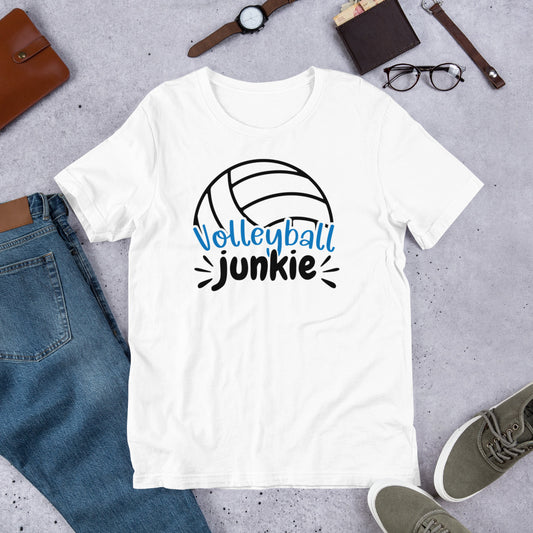 Volleyball Junkie Unisex t-shirt