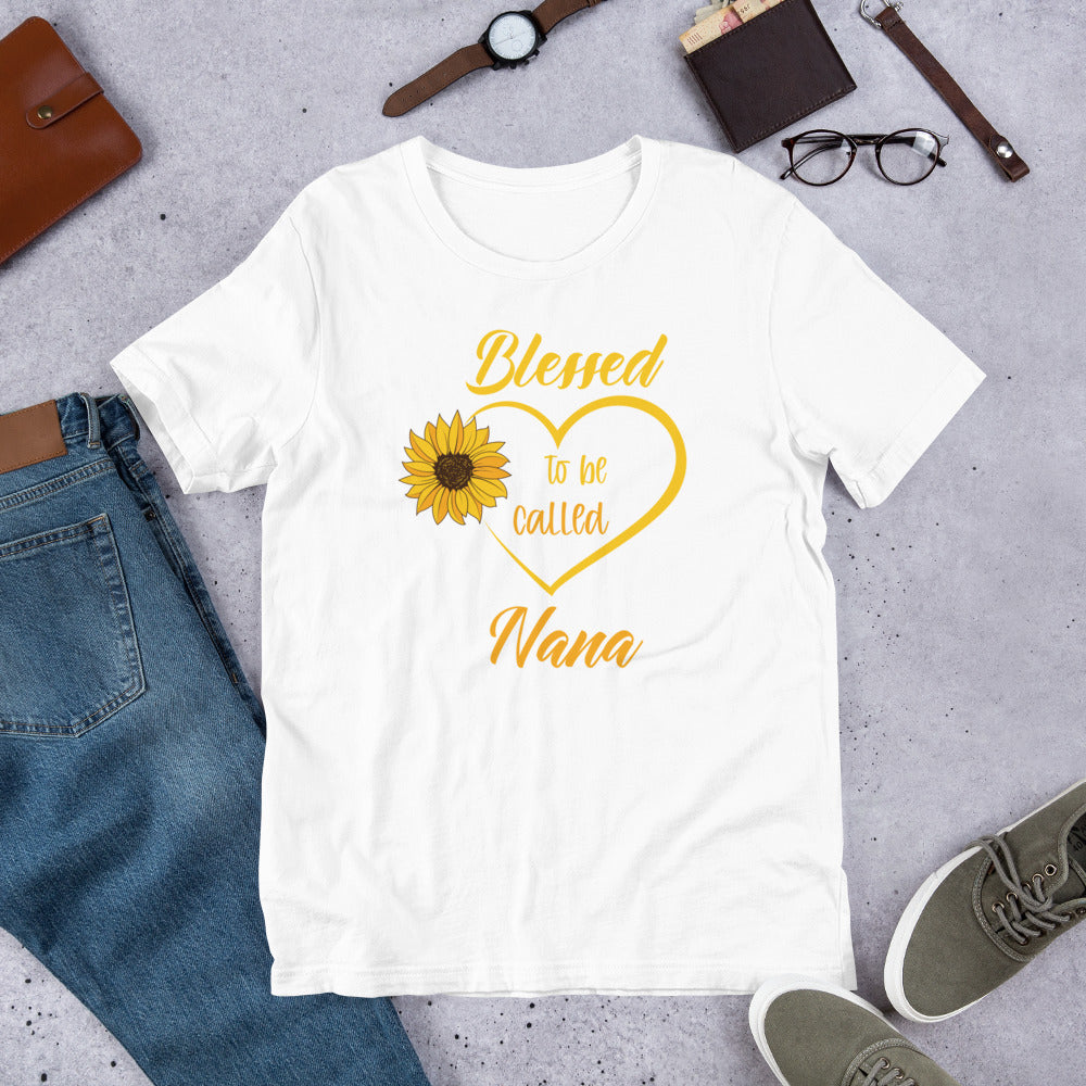 Blessed to be Called Nana Sunflower Grandma Unisex t-shirt