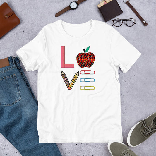 School Love Block - Paper Clips Unisex t-shirt