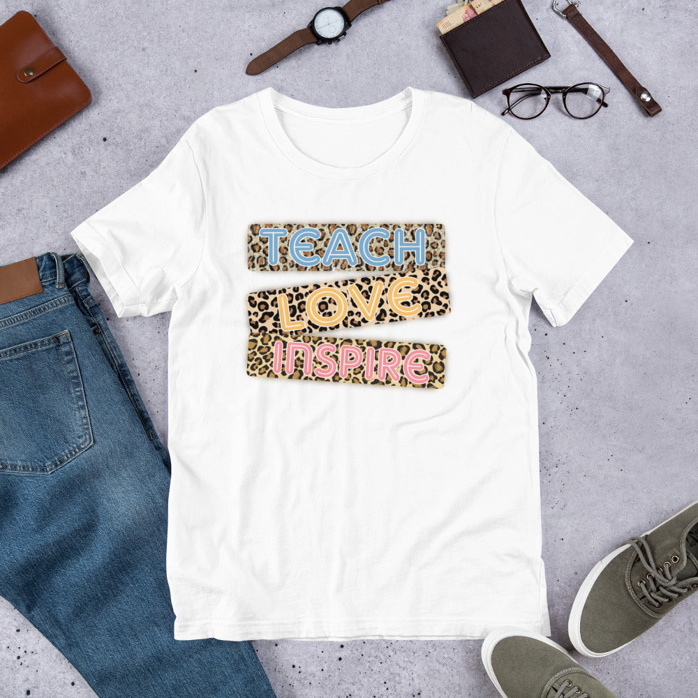 Teach Love Inspire - Teacher Unisex t-shirt