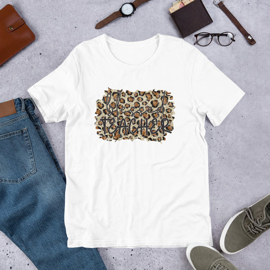 Blessed Teacher - Leopard Unisex t-shirt