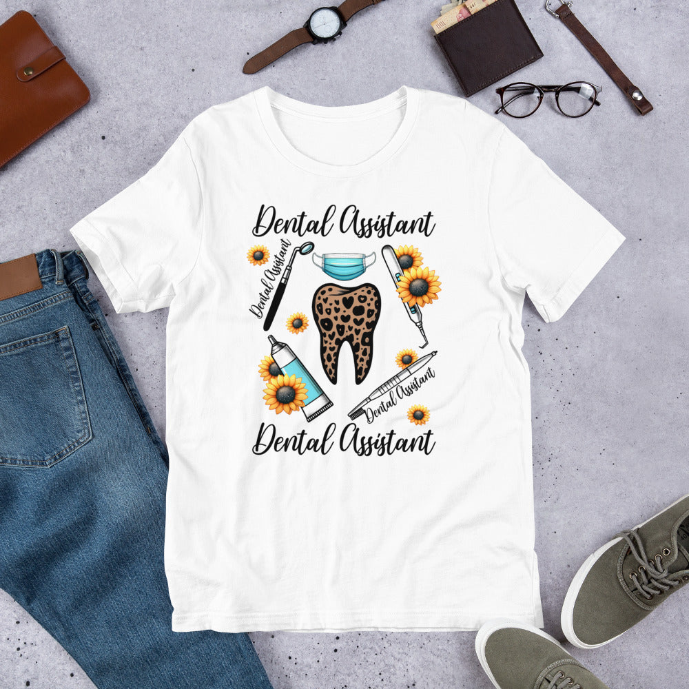 Dental Assistant Sunflower Dental Unisex t-shirt