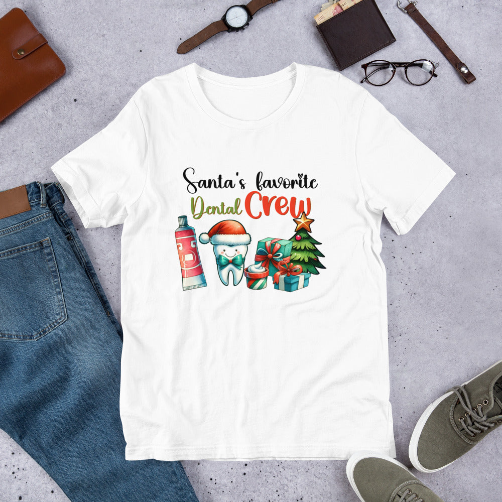 Santa's Favorite Dental Crew Unisex t-shirt