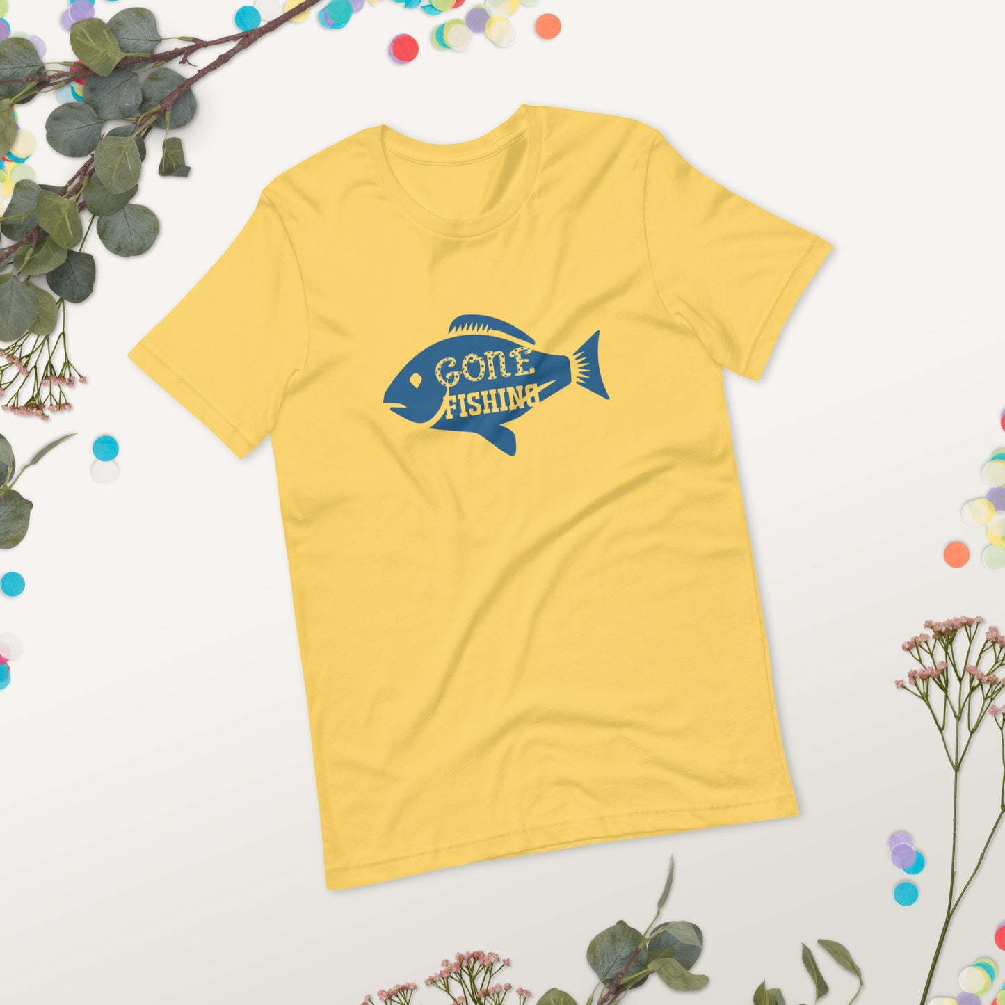 Gone Fishing Unisex t-shirt