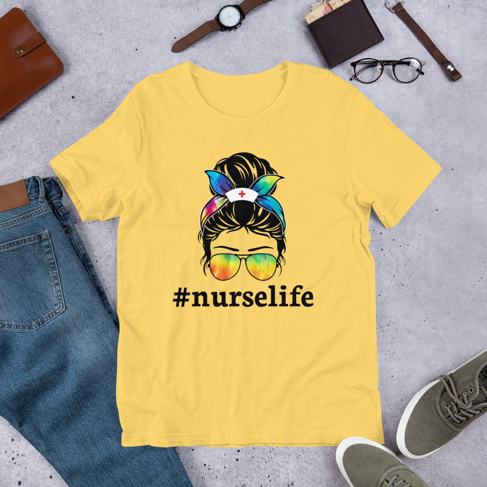 #NurseLife Messy Bun Unisex t-shirt