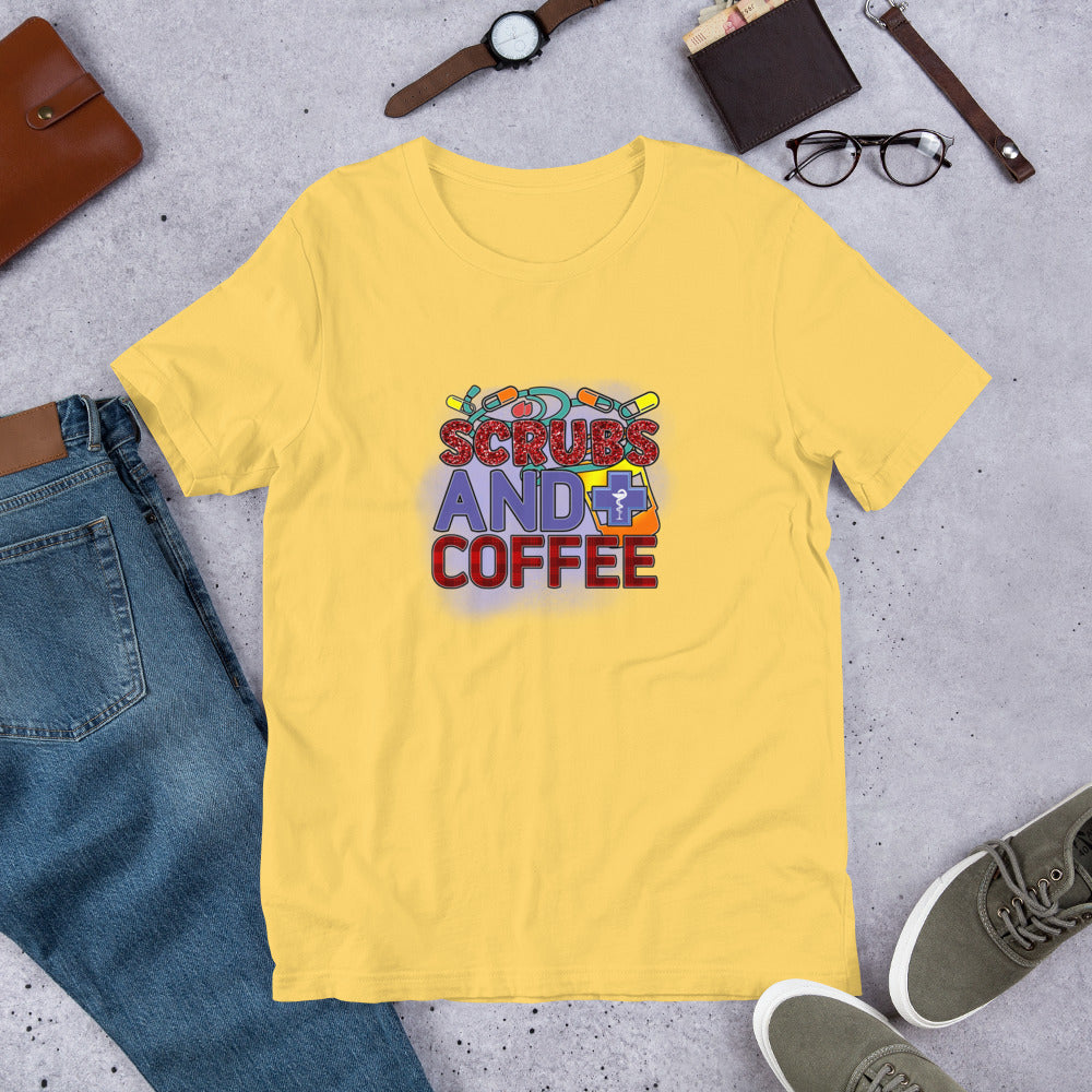 Scrubs & Coffee Nurse Unisex t-shirt