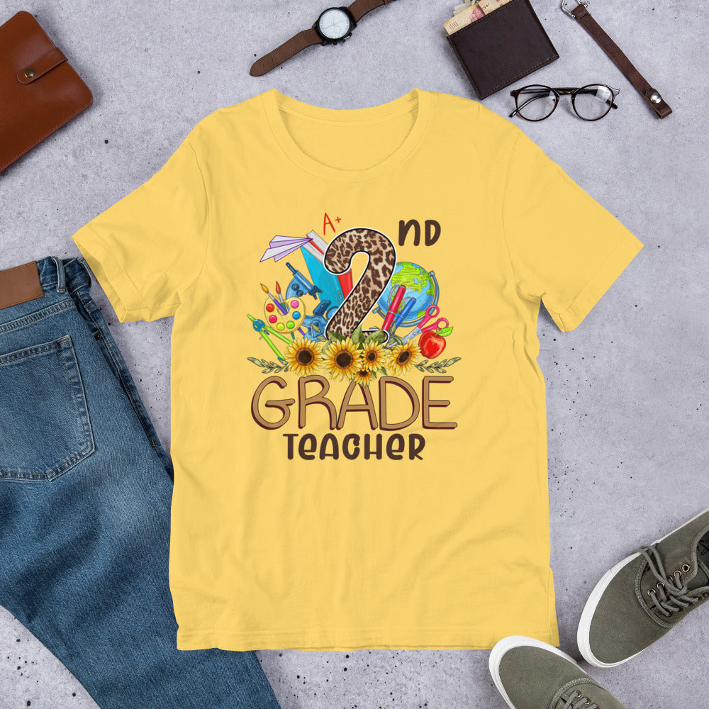 A+ 2nd Grade Teacher Unisex t-shirt