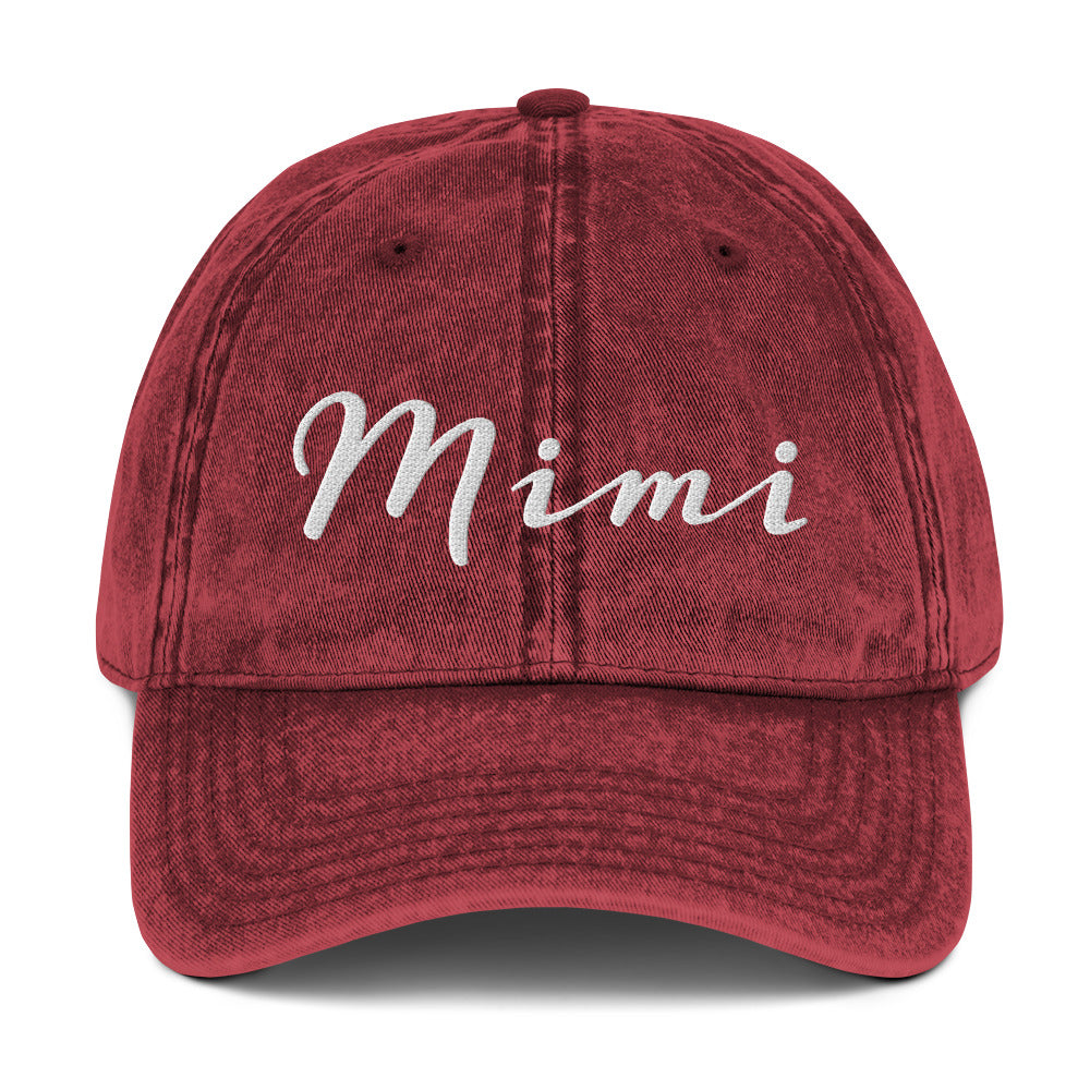 Mimi Grandma Vintage Cotton Twill Cap