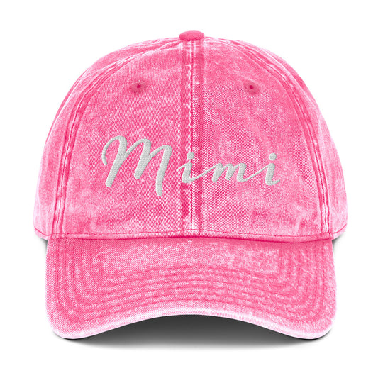 Mimi Grandma Vintage Cotton Twill Cap