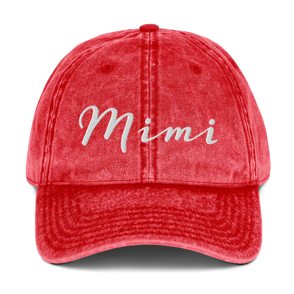 Mimi Grandma Vintage Cotton Twill Cap