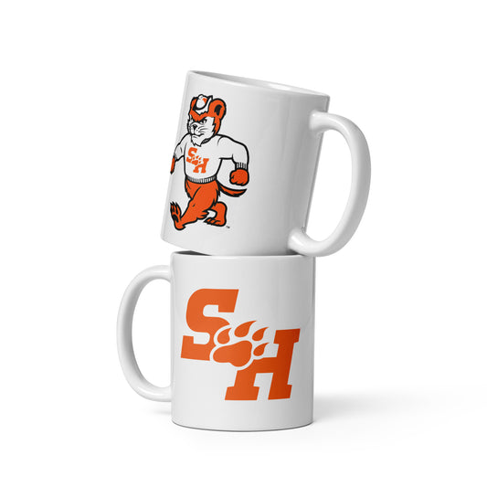 Sam Houston Bearkats White glossy mug