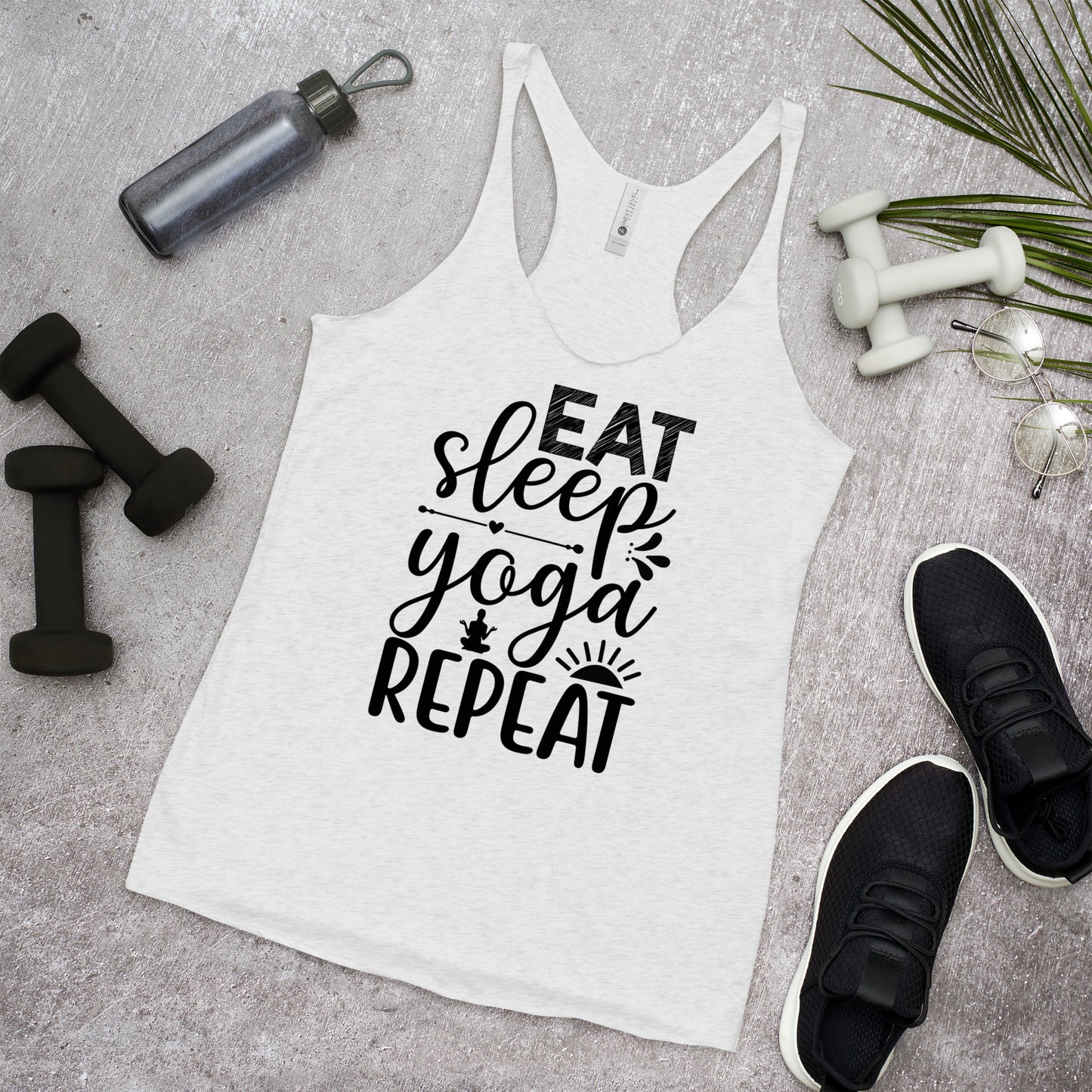 Eat Sleep Yoga Repeat Women's Racerback Tank