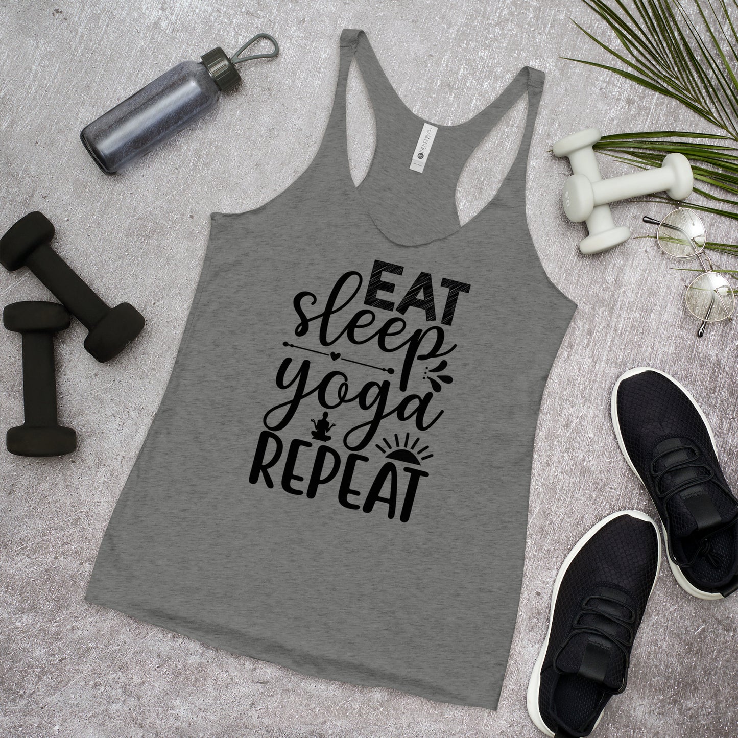 Eat Sleep Yoga Repeat Women's Racerback Tank