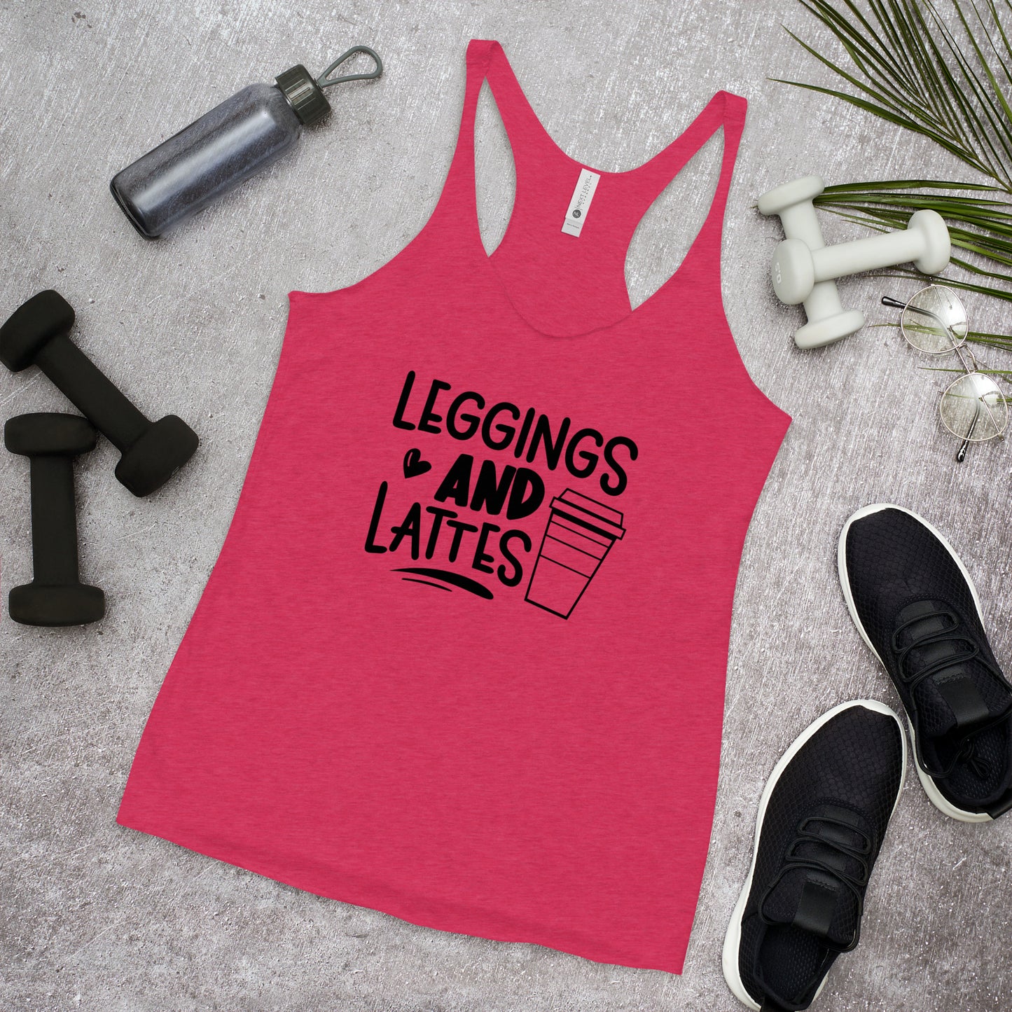 Leggings and Lattes Gym Women's Racerback Tank