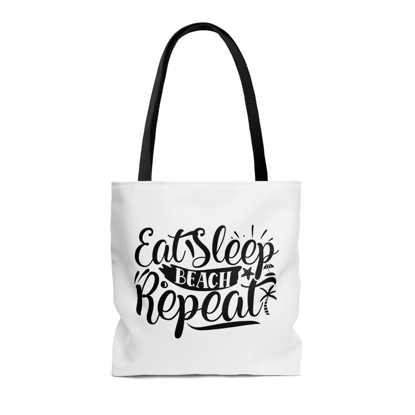 Eat Sleep Beach Repeat Summer Sunset Tote Bag (AOP)